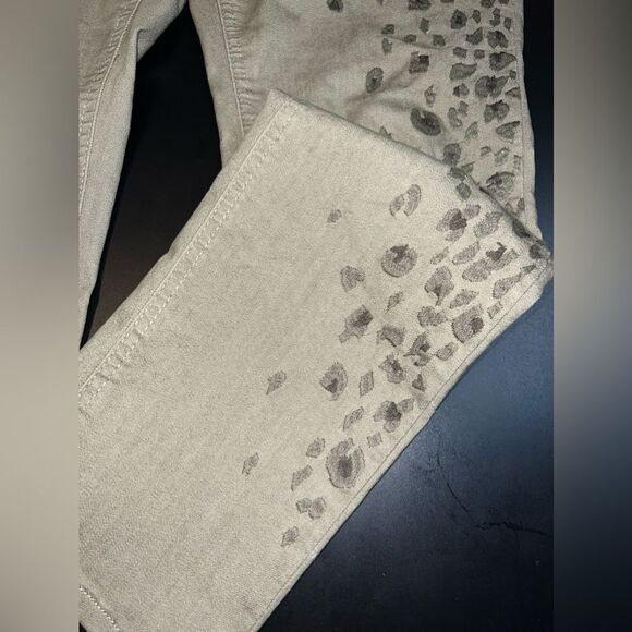 DG2 Diane Gilman Leopard Print Skinny Jeans Size 8 EUC - Picture 2 of 9